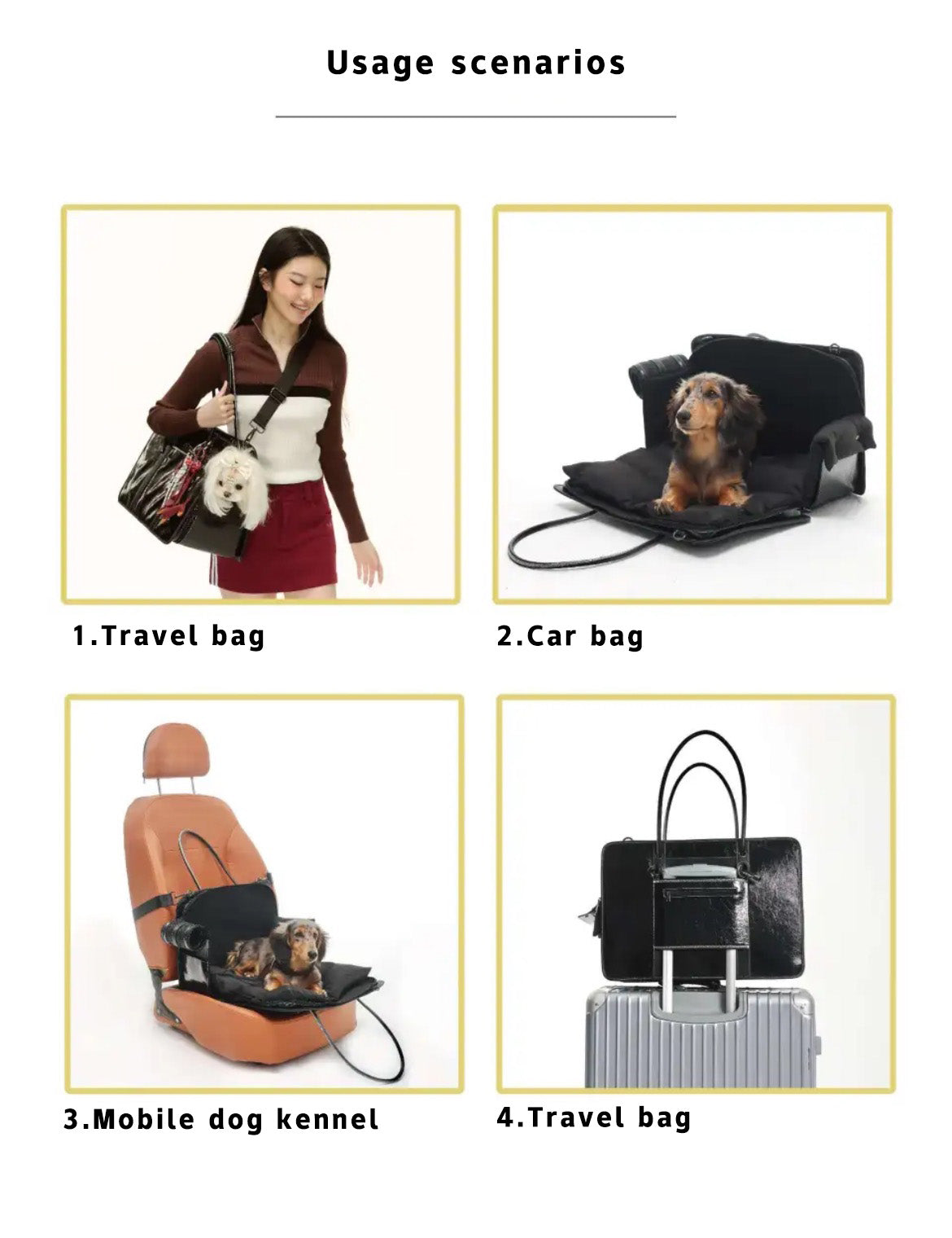 PawsCube Pet Business Tote Bag: Scratch-Resistant Polyester, Expandable Design for Small Dogs & Cats